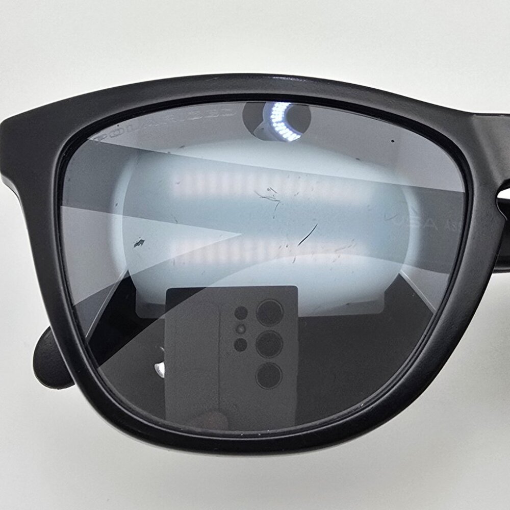 Oakley 24-297 Collector Frogskins Matte Black Polarized Black Iridium Sunglasses - Picture 12 of 13